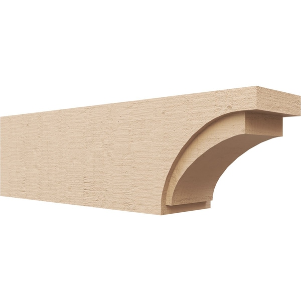 Ekena Millwork 6in. W x 8in. H x 28in. L Rivera Woodgrain TimberThane Rafter Tail, Primed Tan RFTUR06X08X28RIVRCPR - main